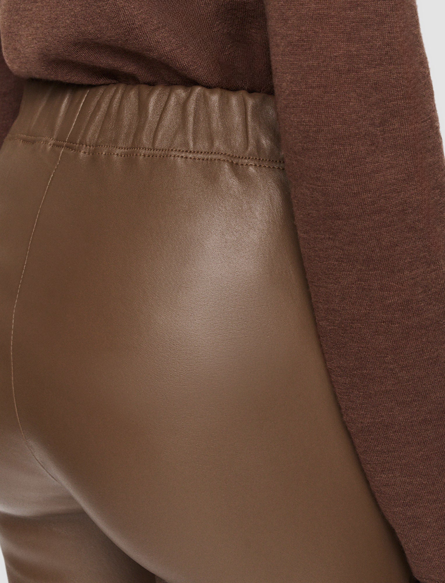 brown-leather-stretch-leggings-JOSEPH