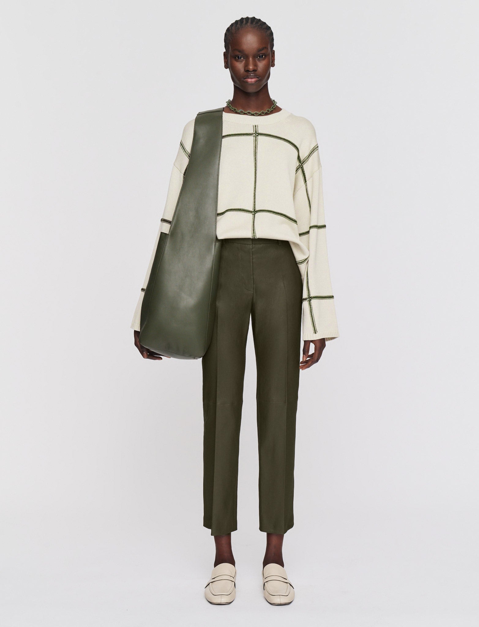 green-coleman-leather-stretch-trousers-JOSEPH