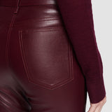 Purple Duke Leather Stretch Trousers - Joseph