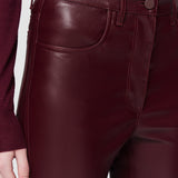 Purple Duke Leather Stretch Trousers - Joseph