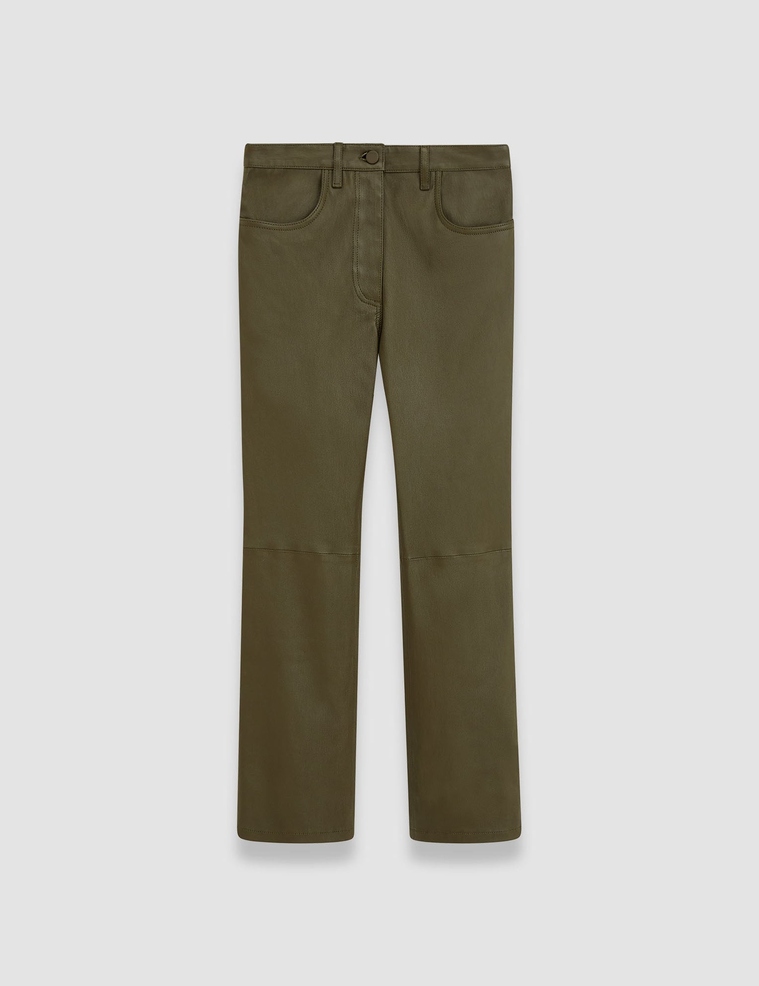 Green Duke Leather Stretch Trousers - Joseph