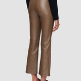 Brown Duke Leather Stretch Trousers - Joseph