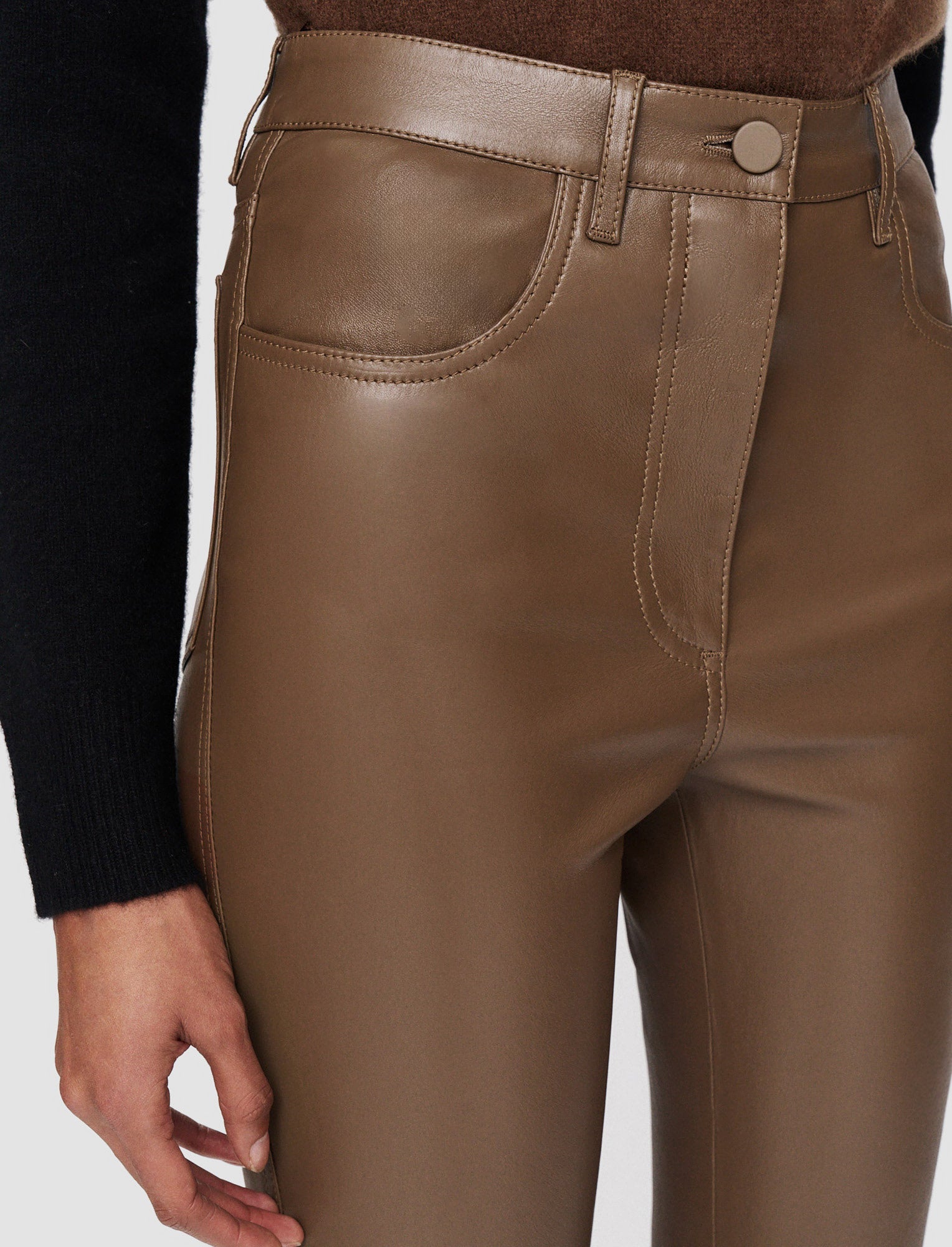 brown-duke-leather-stretch-trousers-JOSEPH