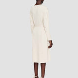 Beige Drapy Cady Didot Dress - Joseph