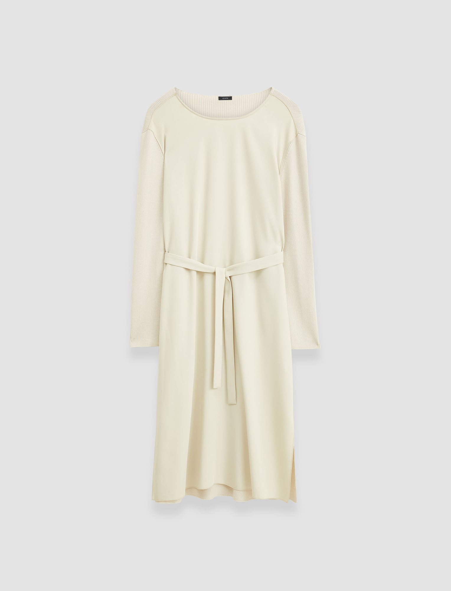 beige-drapy-cady-didot-dress-JOSEPH