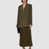 Green Silk Crepe Chapone Jacket - Joseph