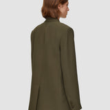 Green Silk Crepe Chapone Jacket - Joseph