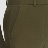 Green Silk Crepe Alana Trousers - Joseph