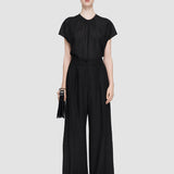 Black Winter Voile Forest Trousers - Joseph