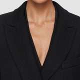 Black Heritage Wool Liberte Coat - Joseph