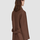Brown Heritage Wool Laure Coat - Joseph