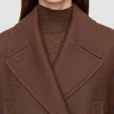 Brown Heritage Wool Laure Coat - Joseph