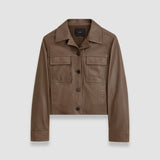 Brown Nappa Leather Salvador Jacket - Joseph