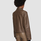 Brown Nappa Leather Salvador Jacket - Joseph