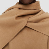 Beige Light Double Face Lepage Scarf Coat - Joseph