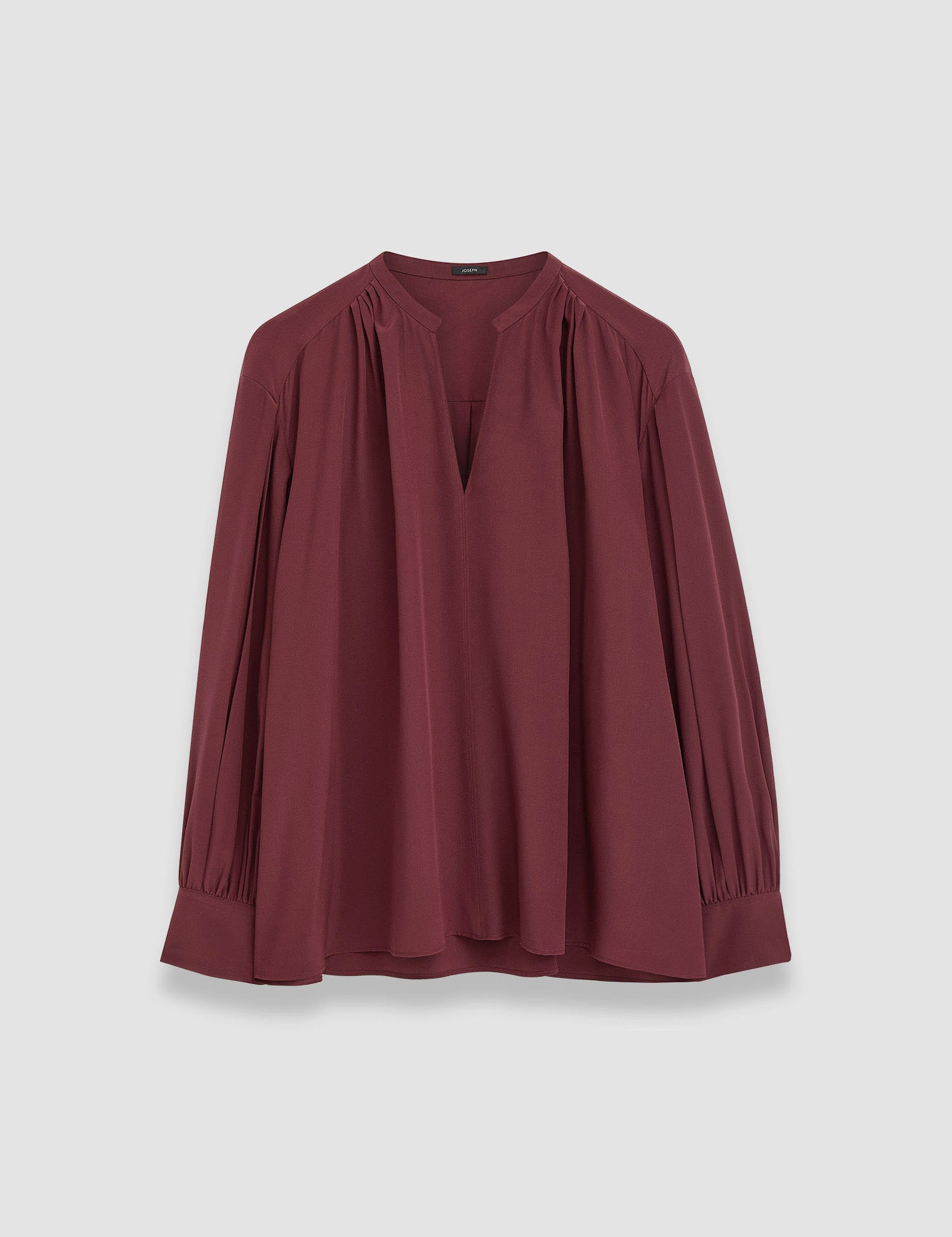 Purple Silk Crepe de Chine Blondel Blouse - Joseph