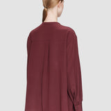 Purple Silk Crepe de Chine Blondel Blouse - Joseph