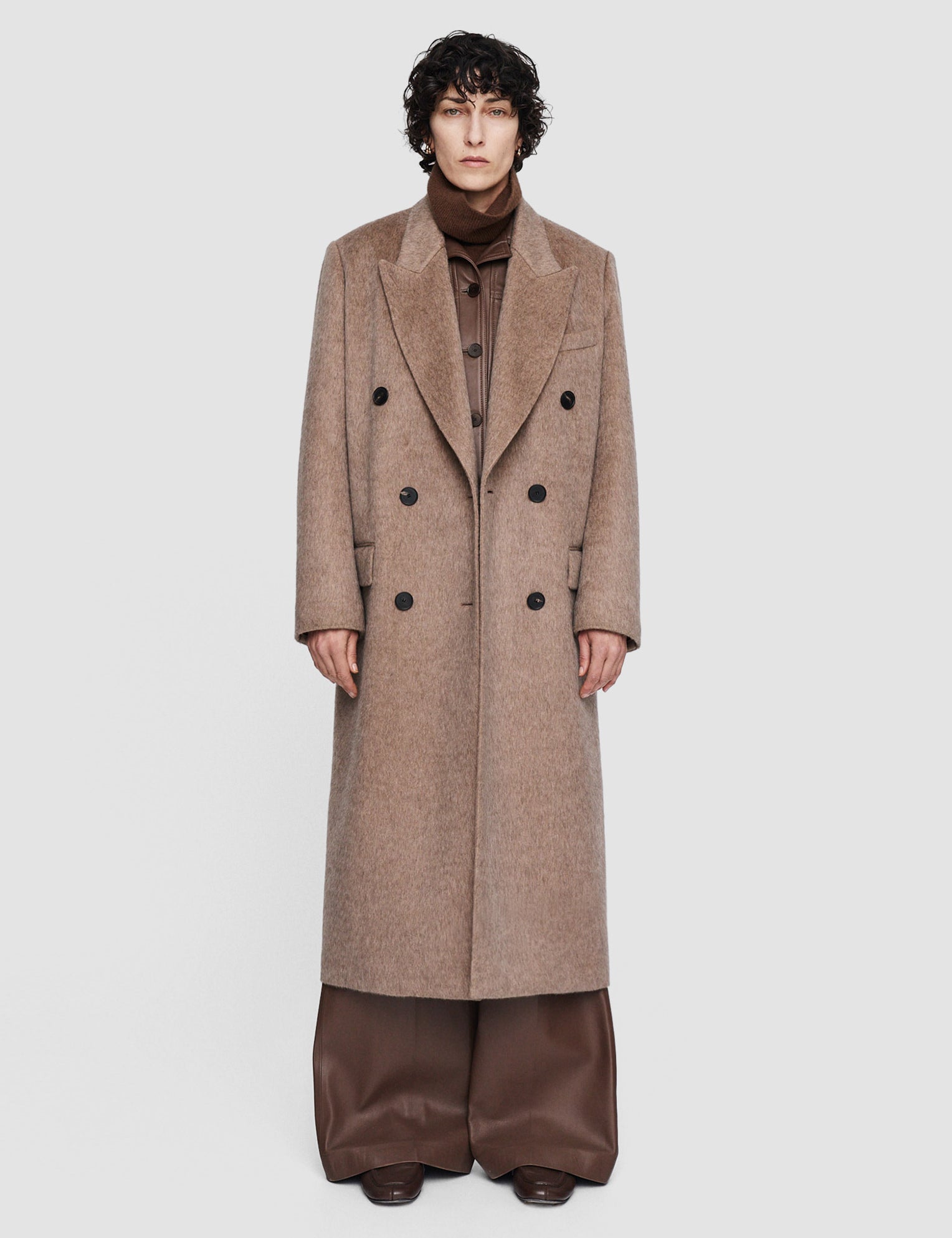 Beige Yak Wool Lilas Coat - Joseph