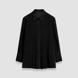 Black Winter Voile Lili Blouse - Joseph