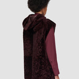 Purple Dantec Reversible Shearling Gilet - Joseph