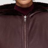 Purple Dantec Reversible Shearling Gilet - Joseph