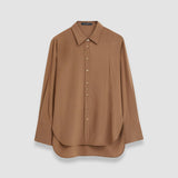 Brown Joe Silk Crepe de Chine Blouse - Joseph