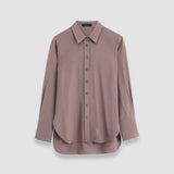 purple Joe Silk Crepe de Chine Blouse - Joseph