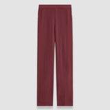 Purple Silk Crepe de Chine Tova Trousers - Joseph