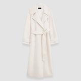 White Double Face Cashmere Navarre Coat - Joseph