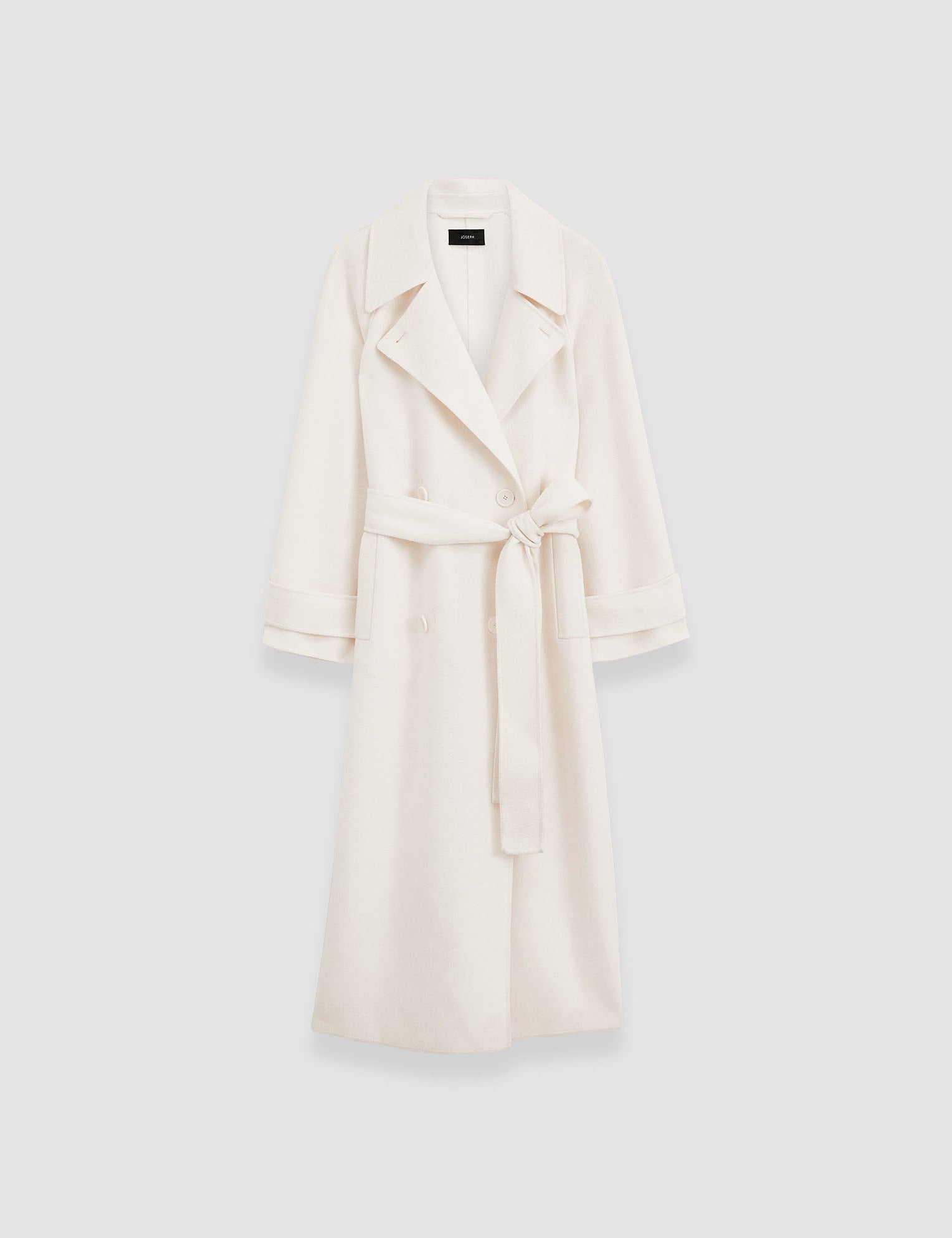 White Double Face Cashmere Navarre Coat - Joseph