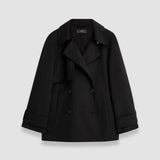 Black Double Face Cashmere Marne Coat - Joseph