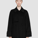 Black Double Face Cashmere Marne Coat - Joseph