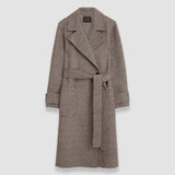 Brown Double Face Dogtooth Arline Coat - Joseph