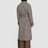 Brown Double Face Dogtooth Arline Coat - Joseph