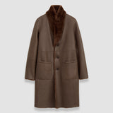 Brown Britanny Reversible Shearling Coat - Joseph