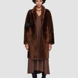 Brown Britanny Reversible Shearling Coat - Joseph