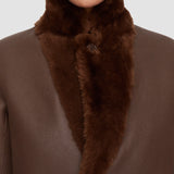 Brown Britanny Reversible Shearling Coat - Joseph