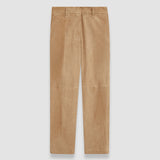 Beige Coleman Leather Stretch Trousers - Joseph