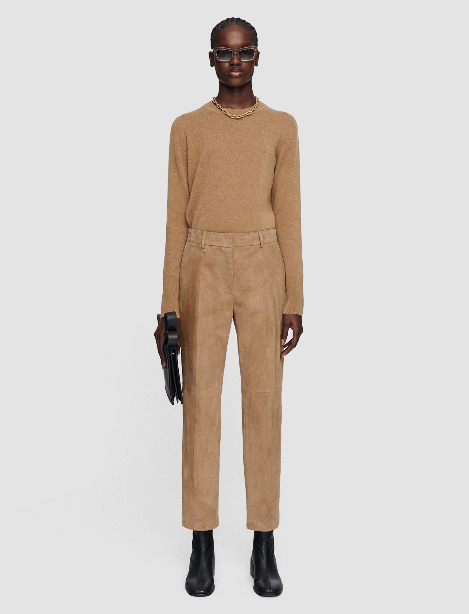 beige-coleman-leather-stretch-trousers-JOSEPH