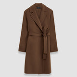 Brown Double Face Cashmere Cenda Long Coat - Joseph