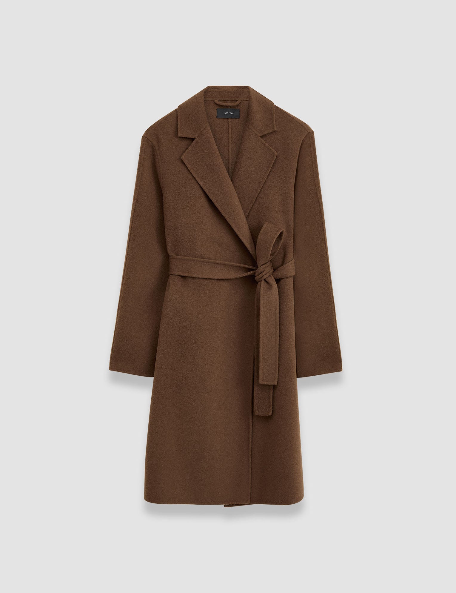 Brown Double Face Cashmere Cenda Long Coat - Joseph