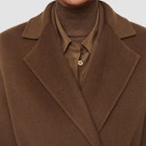 Brown Double Face Cashmere Cenda Long Coat - Joseph