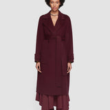 Purple Arline Double Face Cashmere Coat - Joseph