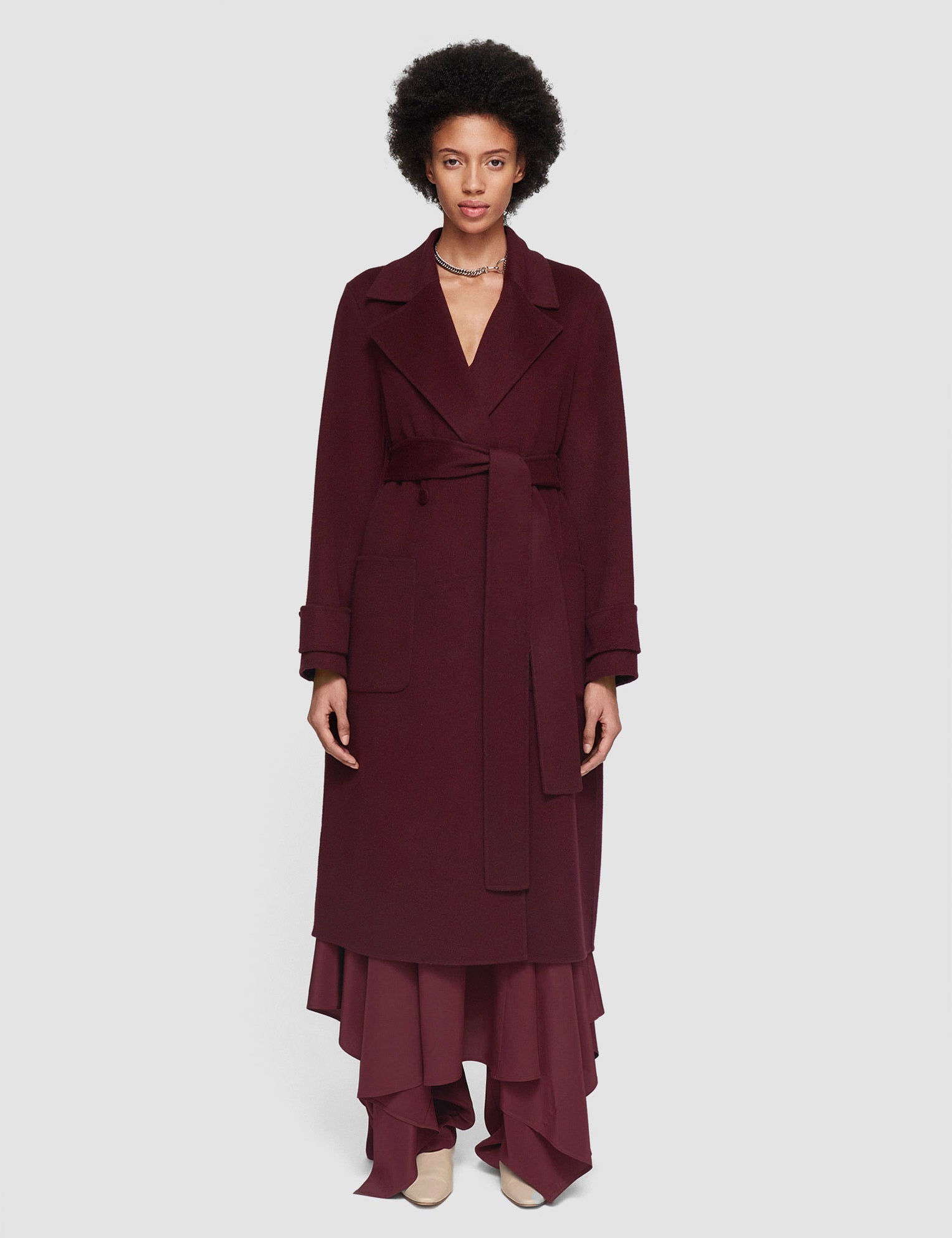 Purple Arline Double Face Cashmere Coat - Joseph