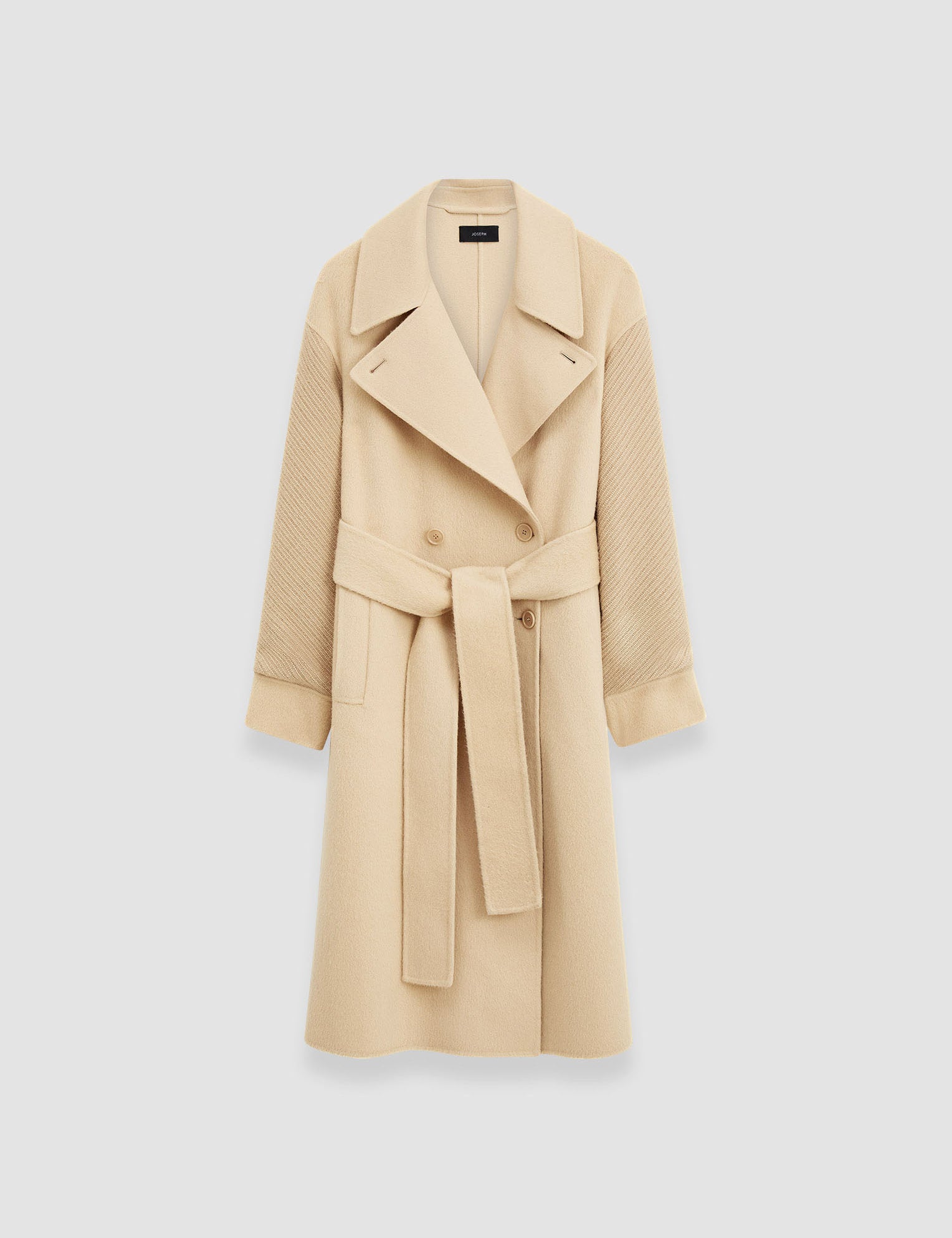 Beige Double Face Yak Blend Thomas Coat - Joseph