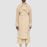 Beige Double Face Yak Blend Thomas Coat - Joseph