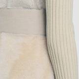 White Light Shearling Cresson Long Gilet - Joseph