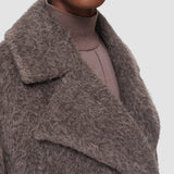 purple Alpaca Blanket Chalon Coat - Joseph