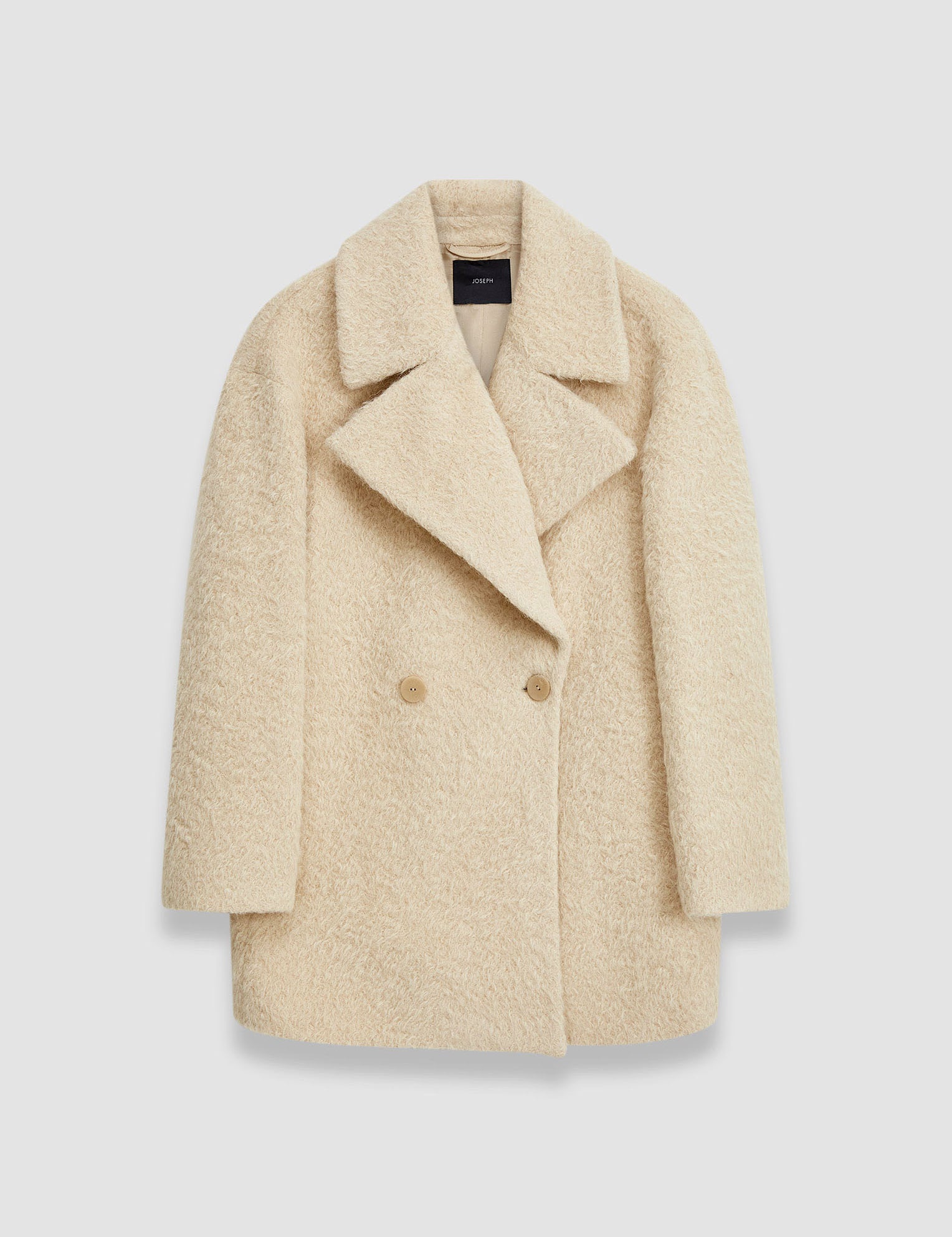 Beige Alpaca Blanket Marin Coat - Joseph