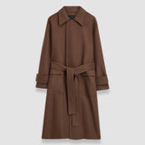 Brown Heritage Wool Louise Coat - Joseph